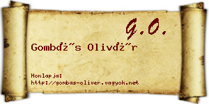 Gombás Olivér névjegykártya