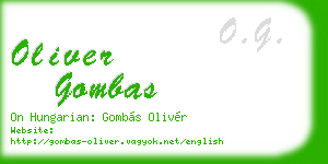 oliver gombas business card
